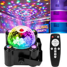 Disco Ball Party Lights Sound Activated Strobe DJ Stage Lighting for Indoor Room