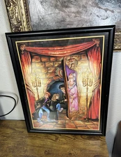 2000 Harry Potter Framed Art Lithograph Fred Bode Warner Brothers Pig Snout