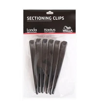 Wella Sectioning Clips Black 6 Pieces