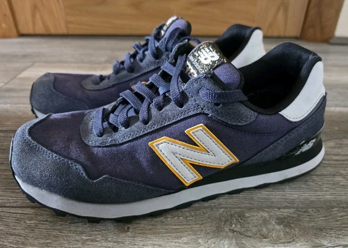 Scarpe da ginnastica running uomo New Balance 515 grigio e blu taglia UK 8 ottime condizioni