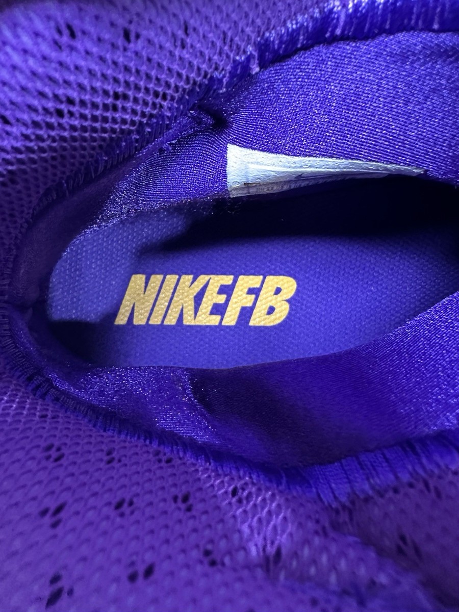 Nike Lunarbeast Elite TD PF Cleats Purple Gold LSU Size 16  display picture 3