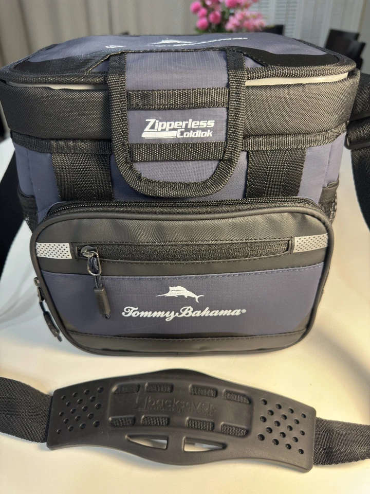 Tommy Bahama Sin Cremallera Coldlok Enfriador de Cuerpo Duro con Aislamiento de Congelación Profunda Azul Foto 2 de 4