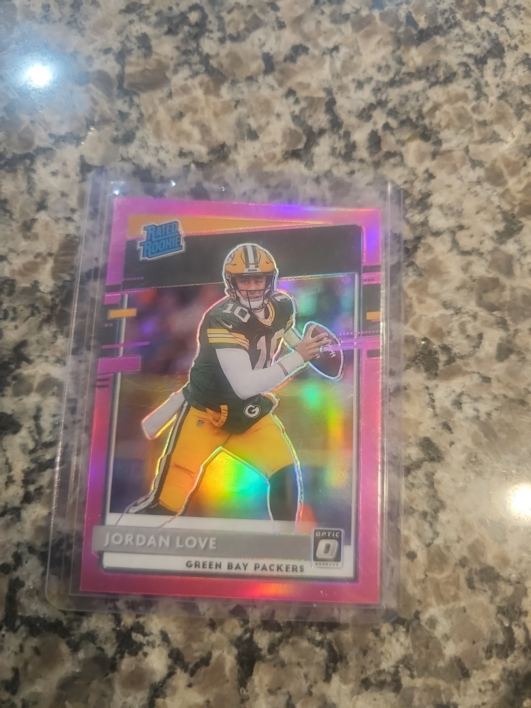 2020 Panini Donruss Optic - Rated Rookies Jordan Love #154 Pink Prizm (RC)