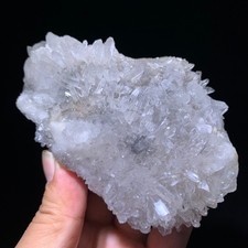 395G Rare White Clear Quartz Mineral Specimen Crystal Cluster Reiki Decor