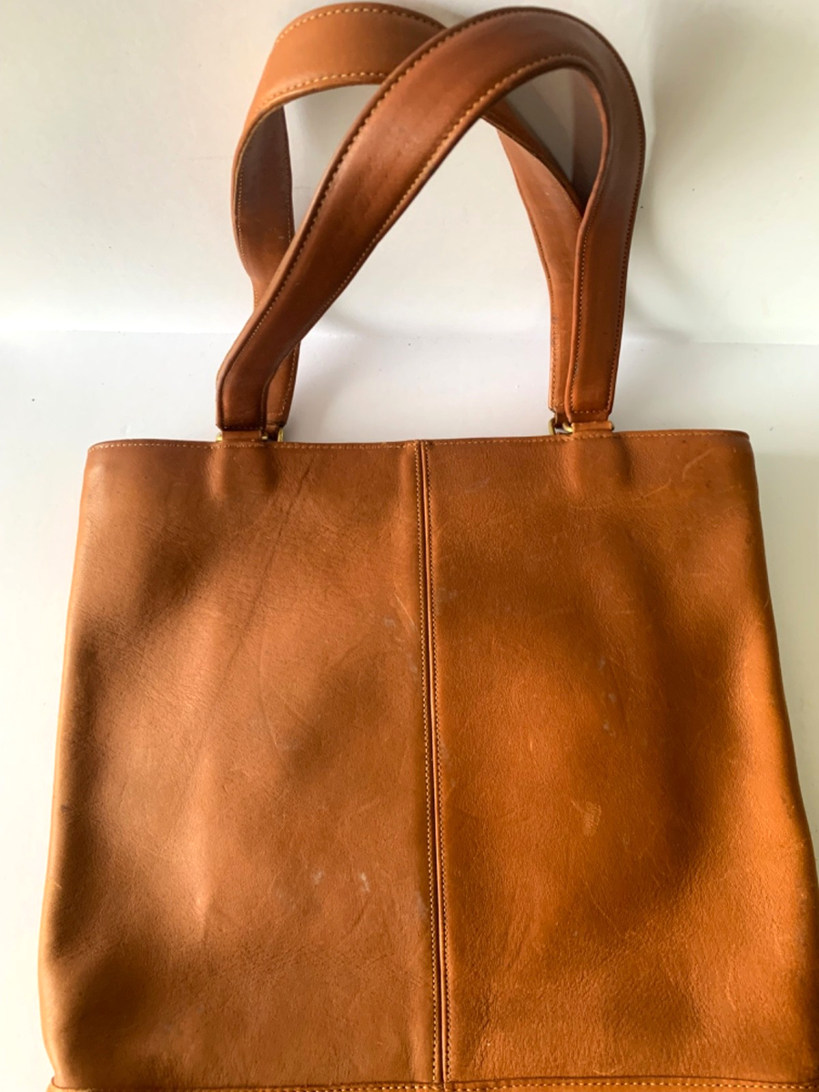 COACH Rare Vintage 70's Bonnie Cashin Slim Tote Leather Shoulder