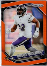 2025 Panini Prizm #22 Nnamdi Madubuike Orange #/249