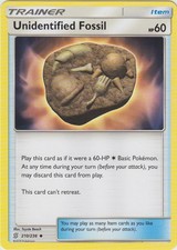 Unidentified Fossil - 210/236 - Uncommon (Lp) Unified Minds - Trainer - Item Pok