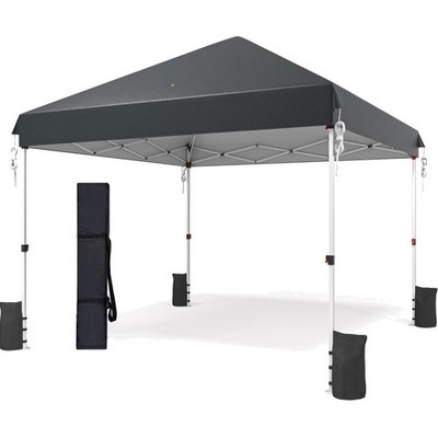 Pop Up Pavillon 3 x 3  Stabil Winterfest Faltbar Höhenverstellbar mit Tasche ...