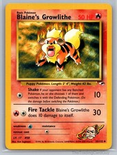 Blaine's Growlithe (35) Uncommon Gym Heroes Unlimited 035/132 NM on eBay