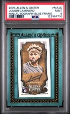 2024 Topps Allen & Ginter Mini Baseball Auto Junior Caminero Blue Frame PSA 9