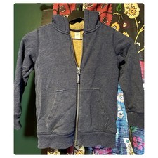 Kids Size 7 Fleece Lined Hoodie Blue Carters Kid