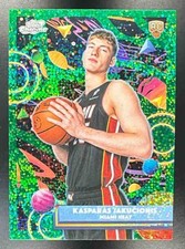 Kasparas Jakucionis 2025-26 Topps Cosmic Chrome Green Space Dust /75 RC KG
