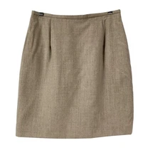 BARAMI Women's Wool Blend Pencil Skirt Size 8 Knee Length Tailored Professional