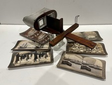 Keystone Stereographic Viewer with 29 Assorted Turn of the Century View Cards