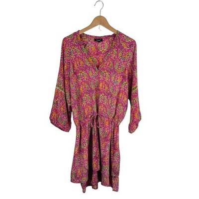 silk blouson dress Stay Stylish with the Lula Black Silk Cover-Up Dress XL