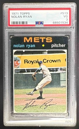 68501534 Nolan Ryan 1971 Topps #513 PSA 3