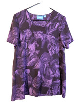 Simply Vera Vera Wang women's S purple tunic preowned