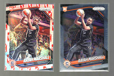 RAYAH MARSHALL 2 Card Lot 2025 Panini WNBA Prizm Logo #47 RC Rookie / Base
