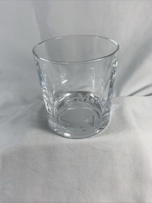 MAKERS MARK CLEAR GLASS DRINKING GLASS 3.5  Tall