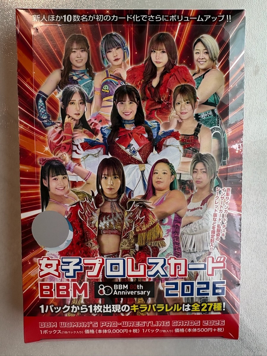 BBM 2026 Women's Pro Wrestling Cards Factory Sealed Box Japan New