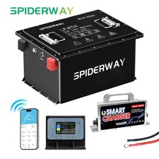 48V 105Ah LiFePO4 Golf Cart Lithium Battery 200A BMS MaxPower 5376W For UTV LSV