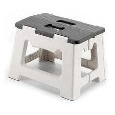 9'' Folding Step Stools for Kids and Adults, Hold Up to 300 lbs, Portable Gray