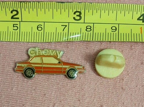 Vintage Chevrolet Chevy Red Car Lapel Pin