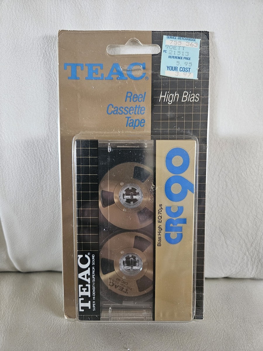 Teac CRC 90 Gold Open Reel Cassette Tape Blister Pack Sealed! Mega