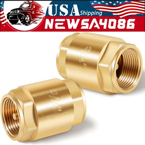 20403LF One Way Brass In-Line Check Valve, 3/4-Inch IPS Threaded Connection