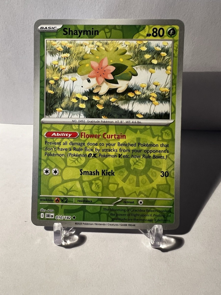 Shaymin Reverse Holo 010/182 Pokemon - Sv10: Destined Rivals NM | eBay