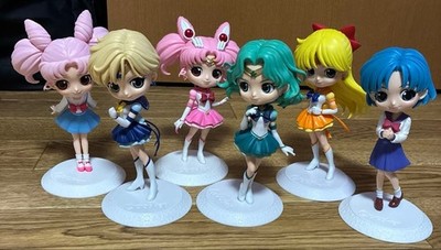 Sailor Moon Qposket Chibi Moon Cosmos Eternal 6pcs Bundle Used