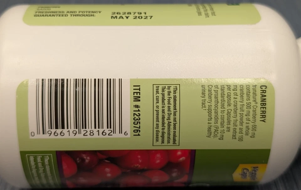 Trunature One Per Day Arándano 650 mg 140 Cápsulas EXP 05/2027 Foto 4 de 4