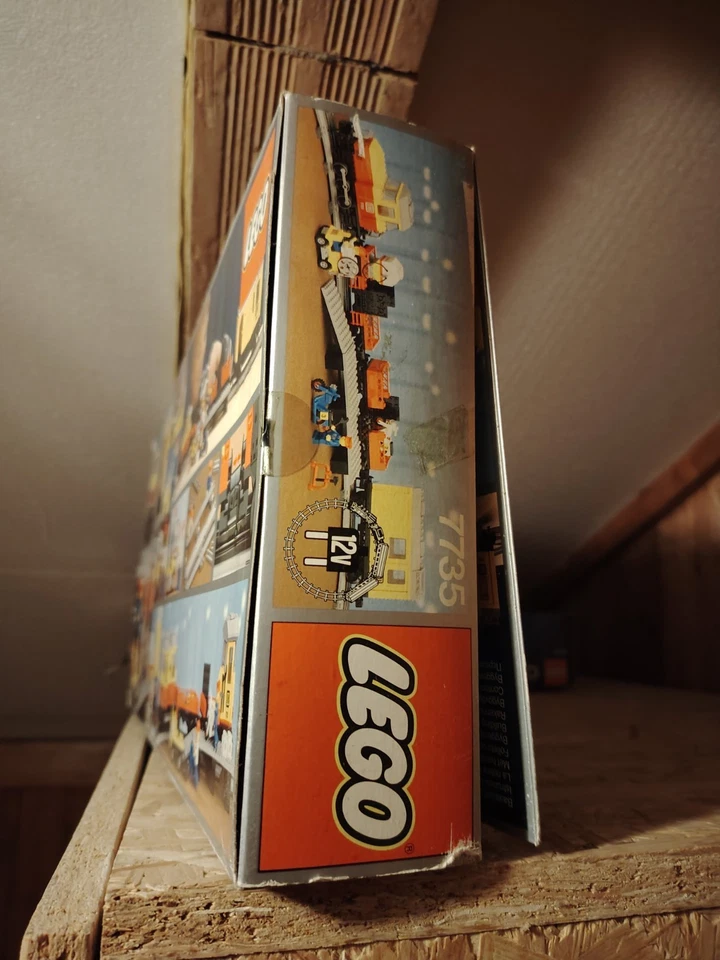 ⭐ LEGO BOX 7735 TRAIN ONLY BOX VINTAGE FREIGHT TRENO ANNI 80 - Immagine 4 di 4