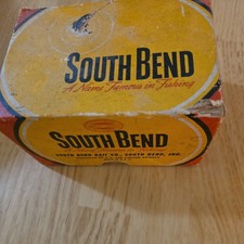 Moulinet de moulage à remontage de niveau South Bend Bait Co. vintage n° 30 Publicité PÊCHE