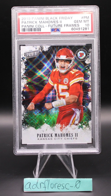#ad 2019 Panini Black Friday Holo 17 99 Patrick Mahomes PSA 10 Future Frames $150.00