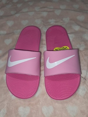 Nike Kawa Slides Psychic Pink 819352 602 Size 6Y/7.5 Women