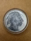 1 troy oz. 999 fine silver round—buffalo