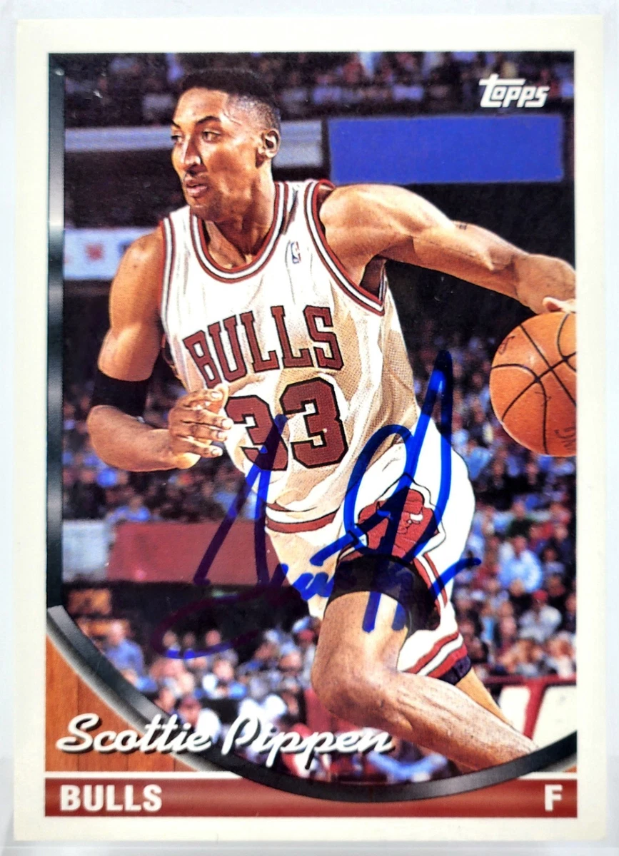 Scottie Pippen Basketball Autographed Sports Trading Cards