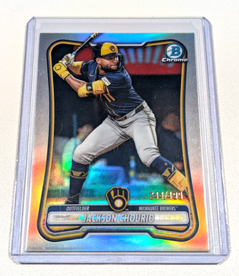 Jackson Chourio 2026 Bowman Chrome #19 Refractor /499 Brewers