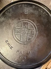 Vintage Griswold # 9 Heat Ring 710-M Cast Iron Skillet, FLAT, Excellent Cond.