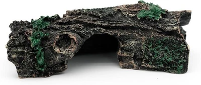 JIHAQUA Aquarium Decorations Resin Hollow Tree Trunk Ornament, Cave Color