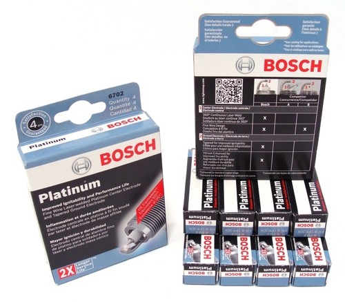 BOSCH OE FINE WIRE PLATINUM Spark Plugs 0242236613 6710 Set of 8 - Picture 2 of 2