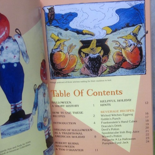 TASTES & SMELLS OF HALLOWEEN Cookbook w history Pamela Apkarian-Russell folk art - Picture 3 of 4