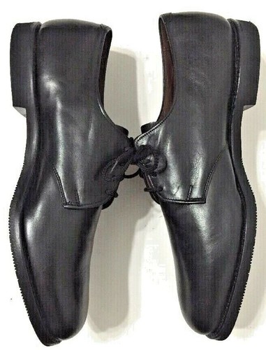 Allen Edmonds Yale Dress Shoes Plain Toe Blucher USA Black Leather Mens Size 13B - Picture 11 of 12