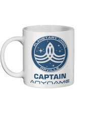 Personalised Captain of The Orville Ceramic Mug