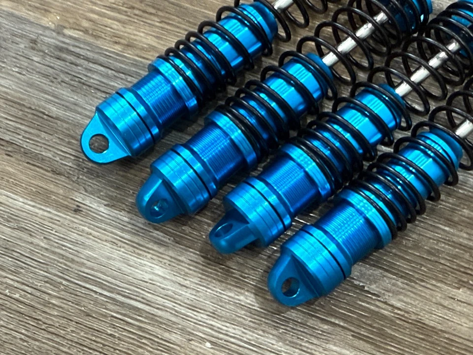 BIG BORE ALUMINUM Shock For Traxxas Jato 4x4 BL-2s 1/8 Buggy Blue - Image 3 of 3