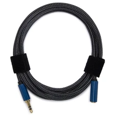 Knox Gear Nylon Braided 3.5mm Male-Female Audio Extension Adapter Cable 6-Ft