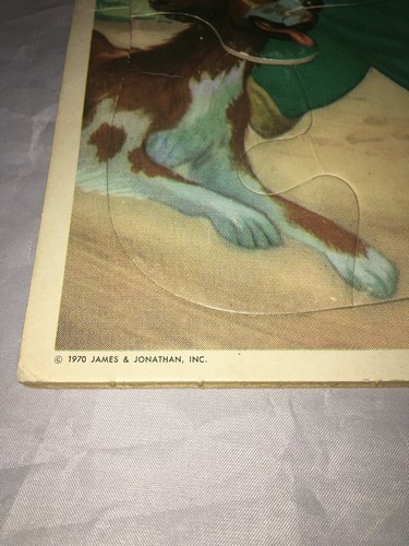 Rompecabezas vintage de 9 piezas de James & Jonathan 1970 Going Fishing - Imagen 5 de 5