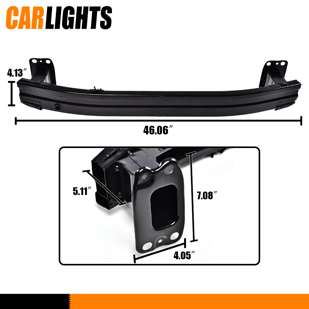 AM-Auto Front Bumper Reinforcement Impact Bar – Steel – For 2006-2008 Hyundai Sonata