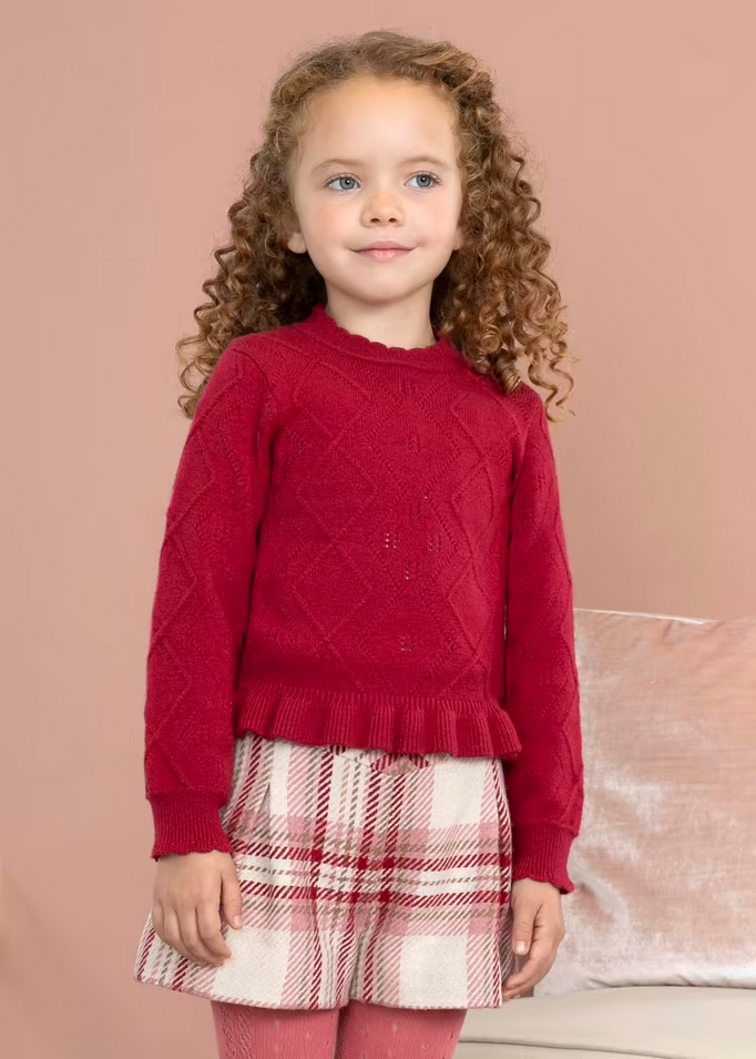 MAGLIA MAGLIONE ABEL E LULA MAYORAL BAMBINA 5865 52 ROSSO